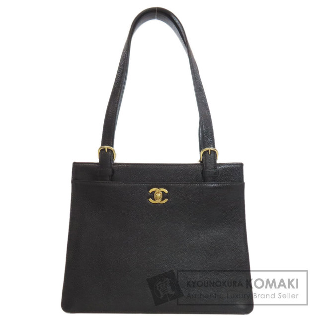 CHANEL シャネル ココマーク トートバッグ グレインド カーフスキン