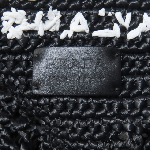 プラダ PRADA  クロシェ  トートバッグ ビスコース レディース  中古 PRADA プラダ クロシェ トートバッグ ビスコース レディース [中古