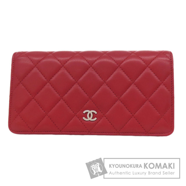 CHANEL シャネル マトラッセ ココマーク シルバー金具 長財布（小銭