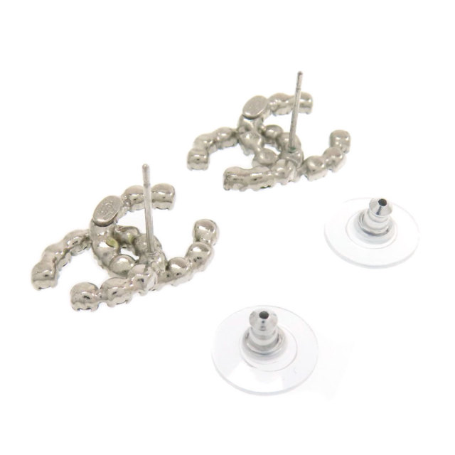 CHANEL シャネル ココマーク ラインストーン ピアス 金属製