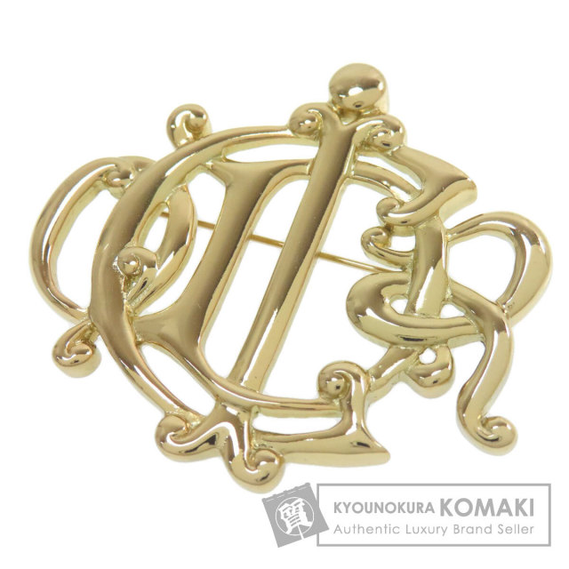 CHRISTIAN DIOR クリスチャンディオール ロゴ ブローチ 金属製