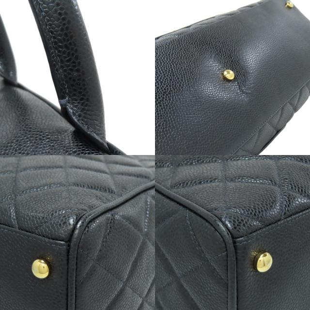 シャネル CHANEL  マトラッセ ココマーク ゴールド金具  ボストンバッグ グレインド 中古 CHANEL シャネル マトラッセ ココマーク ゴールド金具 ボストンバッグ