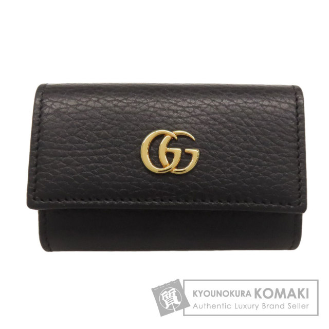 ☆しょー☆ 使用二日 美品 グッチ グッチシマレザー GG キーケース GUCCI グッチ キーケース メンズ レディース GGマーモント