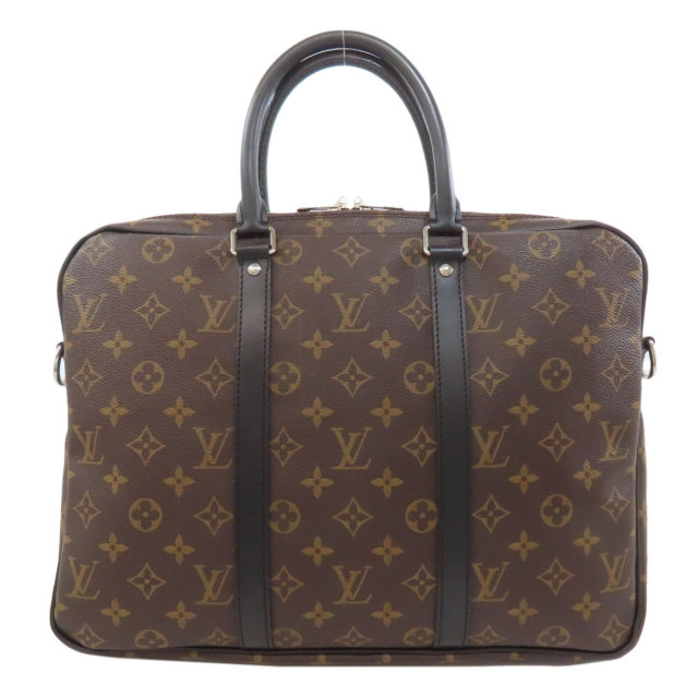 ルイヴィトン モノグラムマカサー 2WAY ビジネス バッグ M52005 LOUIS VUITTON ルイヴィトン M52005 ポルトドキュマン