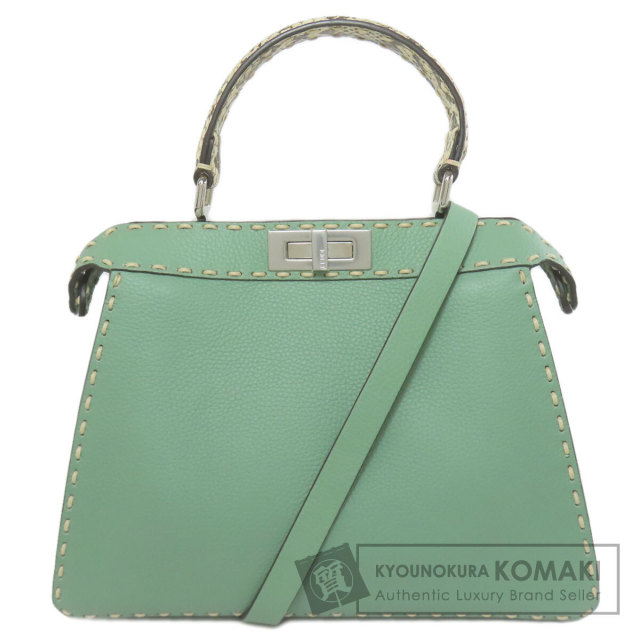 フェンディ メッセンジャーバッグ PVC×レザー FFロゴ カーキ フェンディ メッセンジャーバッグ PVC×レザー FFロゴ カーキ