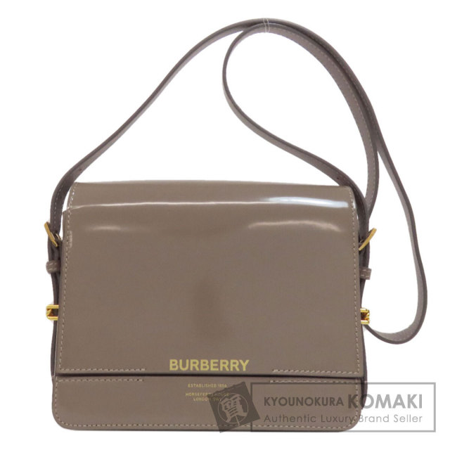 BURBERRY バーバリー ロゴ ショルダーバッグ レザー レディース