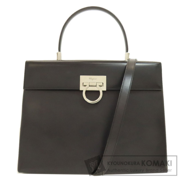 サルヴァトーレフェラガモ ハンドバッグ ガンチーニ金具 2WAY