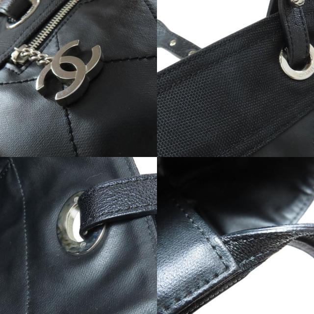 CHANEL シャネル パリビアリッツ シルバー金具 トートバッグ カーフ