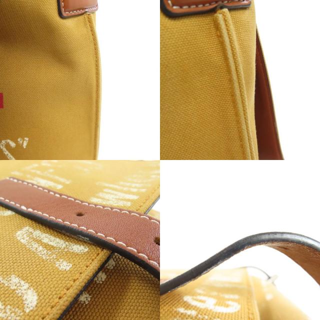 ロエベ ショルダーバッグ メッセンジャー ロゴ刻印 コーティングキャンバス ロエベ ショルダーバッグ メッセンジャー ロゴ刻印 コーティング