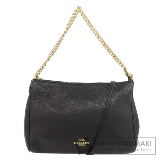 COACH コーチ 2WAY ショルダーバッグ レザー レディース [中古