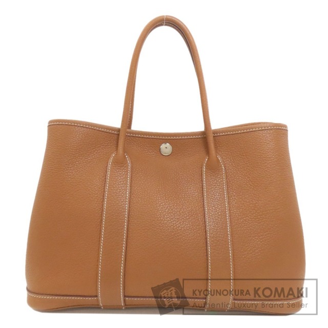 エルメス ハンドバッグ ガーデンパーティTPM ゴールド シルバー金具