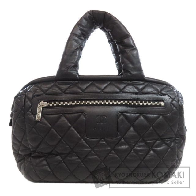 シャネル トートバッグ ココマーク マトラッセ シルバー金具