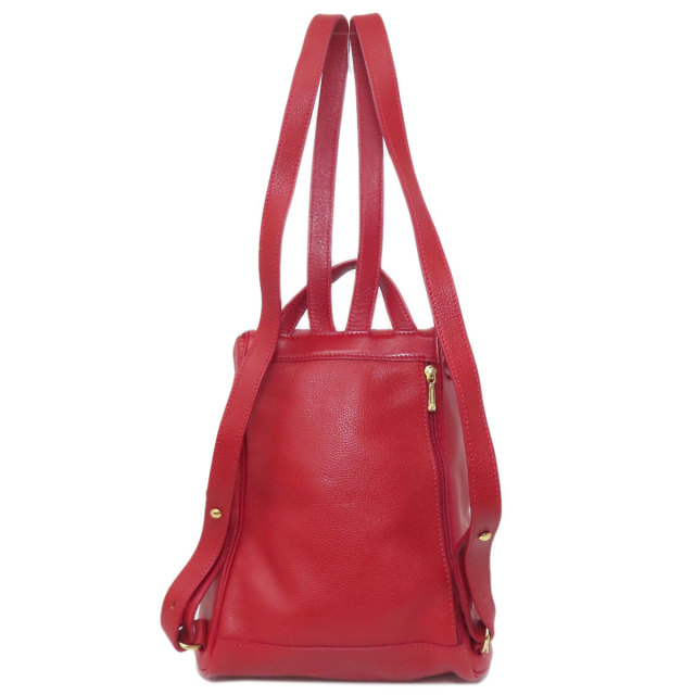 LONGCHAMP ロンシャン レザーリュック シボ革 ロゴ型押し オールレザー LONGCHAMP ロンシャン レザーリュック シボ革 ロゴ型押し オールレザー