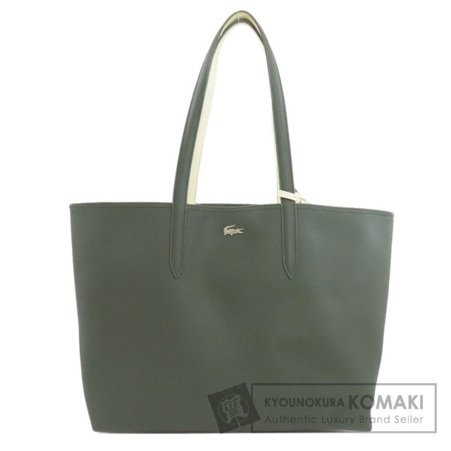 LACOSTE ラコステ リバーシブル トートバッグ PVC レディース [中古