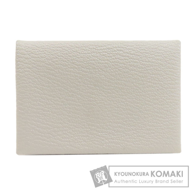 HERMES エルメス カルヴィ デュオ クレ シルバー金具 カードケース