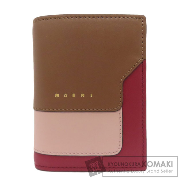 MARNI マルニ ロゴ 二つ折り財布（小銭入れあり） カーフ レディース [中古] MARNI マルニ ロゴ 二つ折り財布（小銭入れあり） カーフ レディース