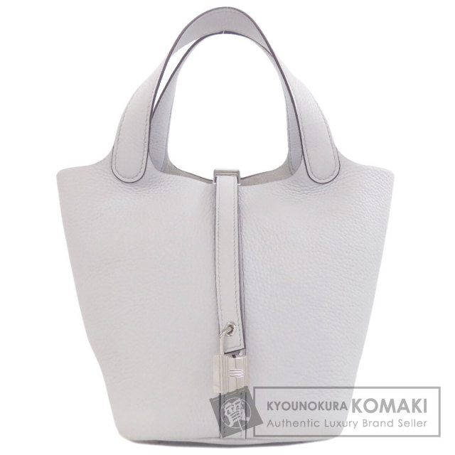 エルメス ハンドバッグ ピコタンロックPM ブルーペール シルバー金具