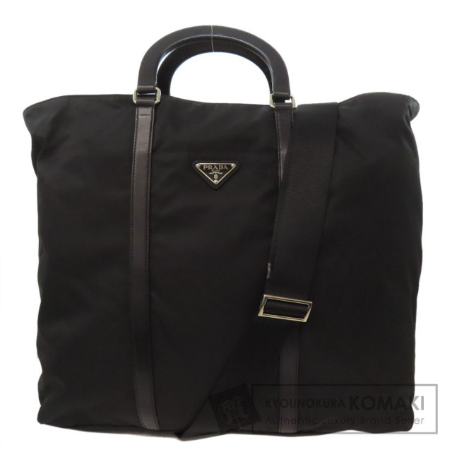 プラダ トートバッグ ロゴ金具 2WAY