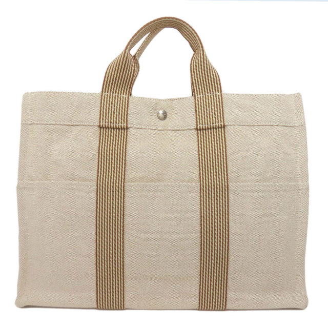 HERMES エルメス ニューフールトゥMM トートバッグ キャンバス