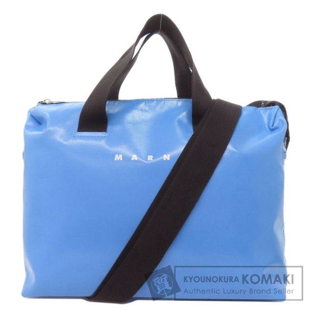 マルニ MARNI  2WAY  トートバッグ PVC レディース  中古 MARNI マルニ 2WAY トートバッグ PVC レディース [中古] ブランド京の