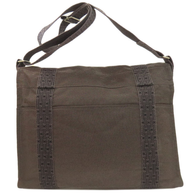 HERMES エルメス エールライン バサスMM ショルダーバッグ キャンバス