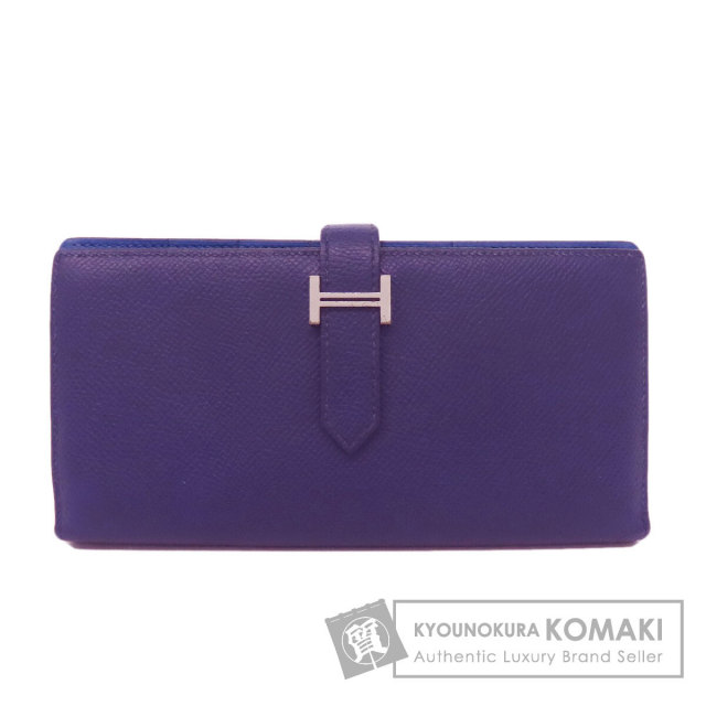 HERMES エルメス ベアン 2PLIS シルバー金具 長財布（小銭入れ