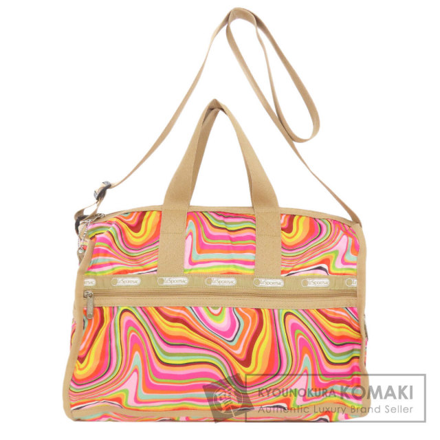 レスポートサック ボストンバッグ マーブル柄 2WAY