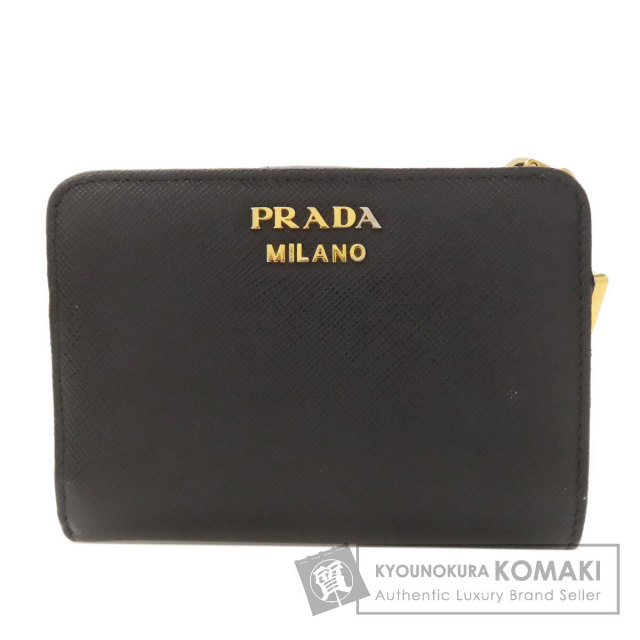 PRADA プラダ 折り財布 レザー ロゴ サフィアーノ PRADA プラダ 二つ折り財布 サフィアーノ レディース 1ML018 QHH