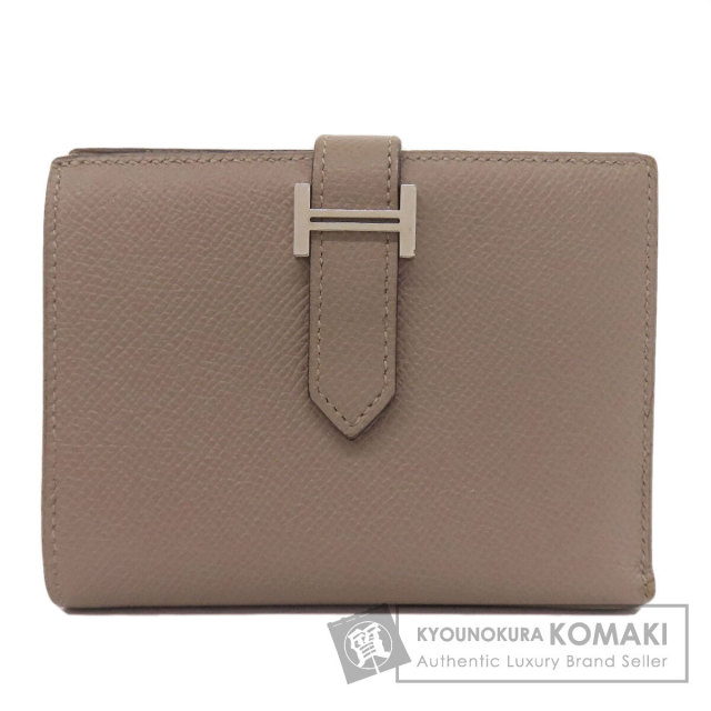 Hermès エルメス　べアン財布 HERMES エルメス ベアン 2PLIS シルバー金具 長財布（小銭入れ