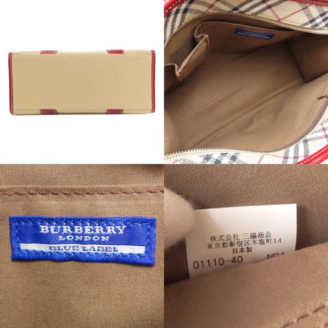 BURBERRY バーバリー ブルーレーベル ノバチェック ハンドバッグ