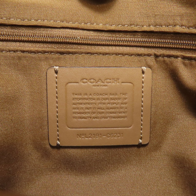 COACH コーチ C6231 ロゴ トートバッグ レザー レディース [中古