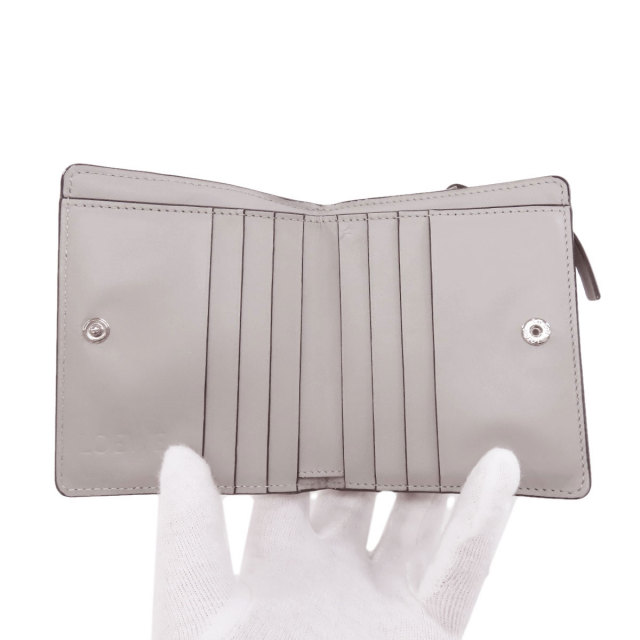 LOEWE ロエベ パズル コンパクト 二つ折り財布（小銭入れあり） カーフ