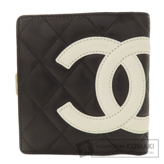 CHANEL シャネル　カンボンライン　折り財布 CHANEL シャネル カンボンライン シルバー金具 二つ折り財布（小銭入れ