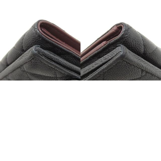 シャネル 二つ折り財布（小銭入れあり） マトラッセ ココマーク ゴールド金具