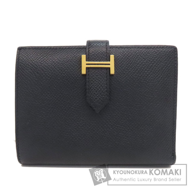エルメス 二つ折り財布（小銭入れあり） ベアンコンパクト ゴールド金具