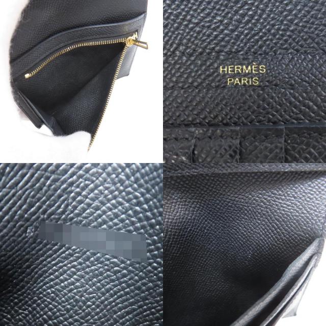 エルメス 二つ折り財布（小銭入れあり） ベアンコンパクト ゴールド金具