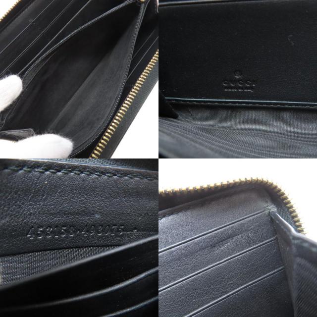 GUCCI グッチ 453158 二ムフェア ラウンドファスナー バンブー 長財布