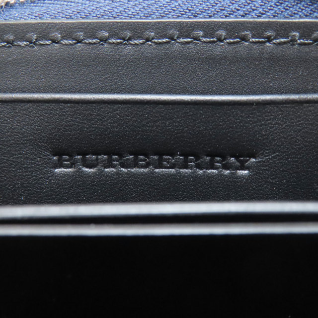 BURBERRY バーバリー ロゴ カードケース レザー レディース [中古