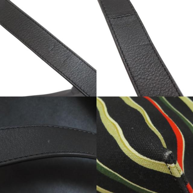 LOEWE ロエベ パウラズイビザ フラッグバッグ Tメッセンジャー ショルダーバッグ キャンバス カーフ レディース [中古] LOEWE ロエベ パウラズイビザ フラッグバッグ Tメッセンジャー