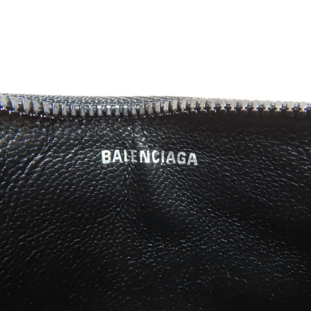 BALENCIAGA バレンシアガ 640535 ロゴプリント コインケース PVC