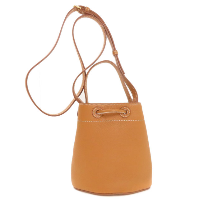 BURBERRY バーバリー TBロゴ 巾着 2WAY ハンドバッグ レザー