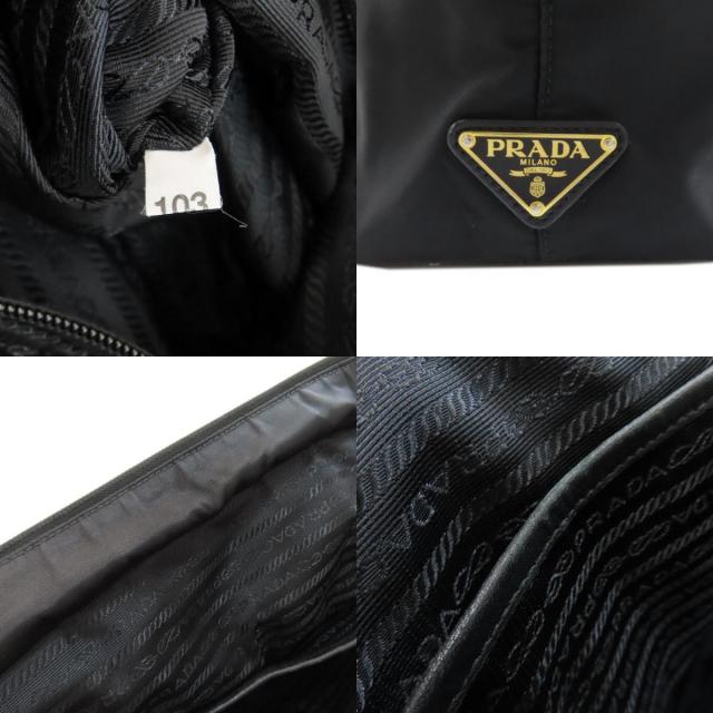 PRADA プラダ フィオッコ ロゴ金具 トートバッグ ナイロン素材