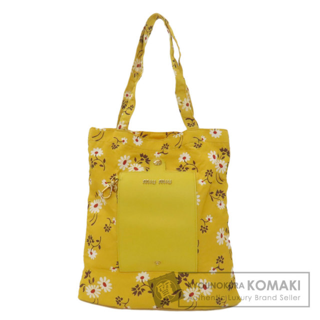 miumiu ミュウミュウ　トートエコバッグ MIUMIU ミュウミュウ エコバッグ トートバッグ キャンバス レディース