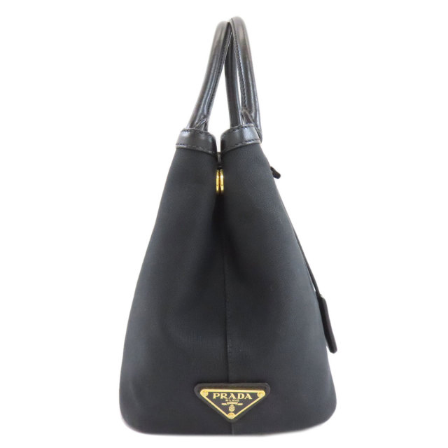 PRADA プラダ フィオッコ 2WAY ハンドバッグ キャンバス レディース