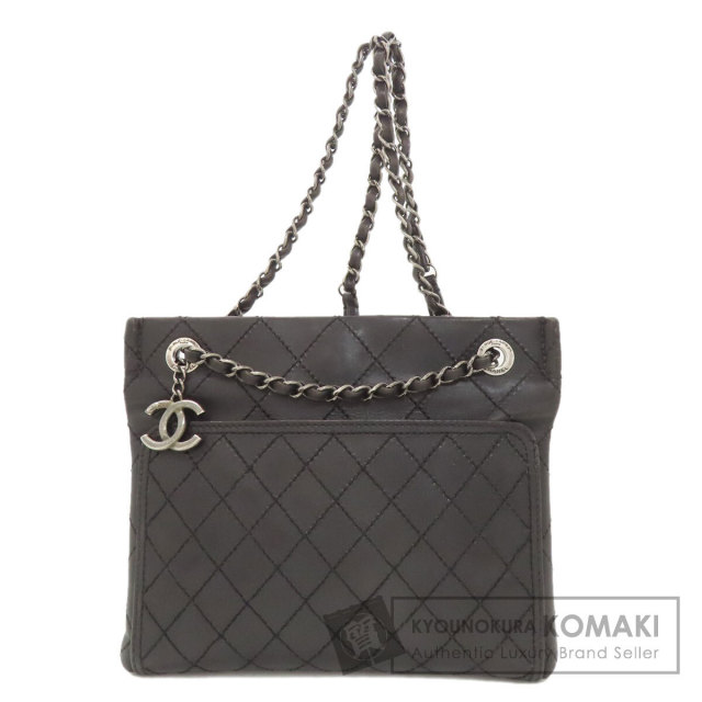 CHANEL シャネル チェーントート ゴールド金具 トートバッグ カーフ