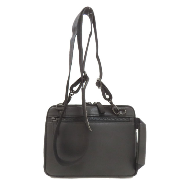 【ヴィンテージ】ランバン　2way ビジネスバッグ　ショルダーハンド　レザー　黒 LANVIN ランバン 2WAY ショルダーバッグ レザー レディース [中古