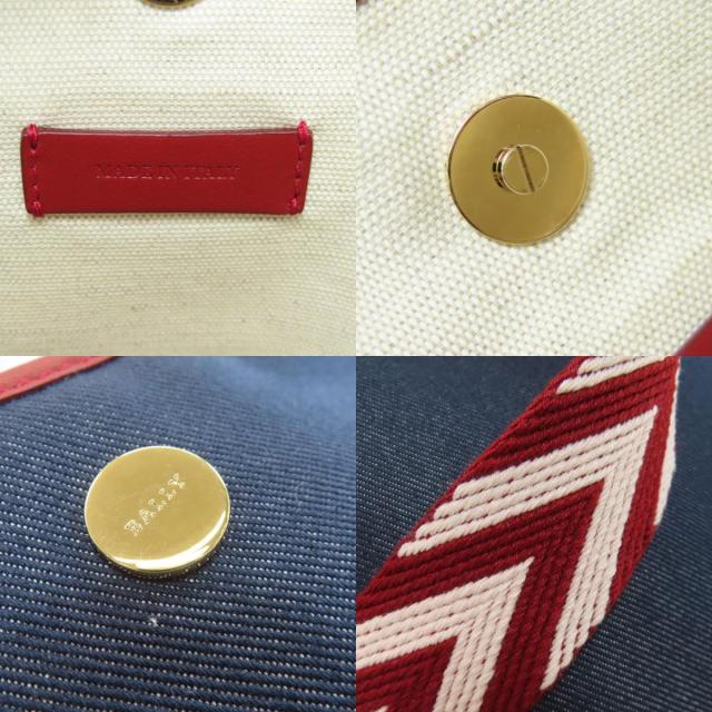 バリー BALLY  ロゴ  ショルダーバッグ デニム レディース  中古 BALLY バリー ロゴ ショルダーバッグ デニム レディース [中古