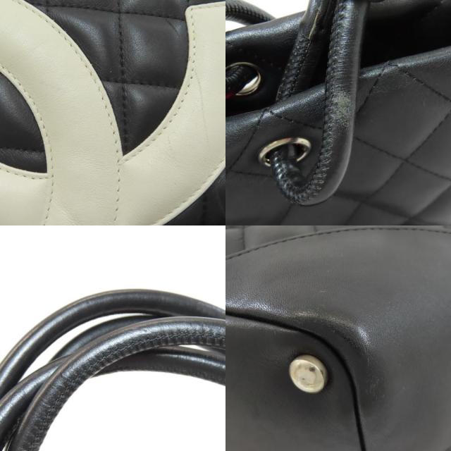 シャネル ハンドバッグ カンボンライン シルバー金具