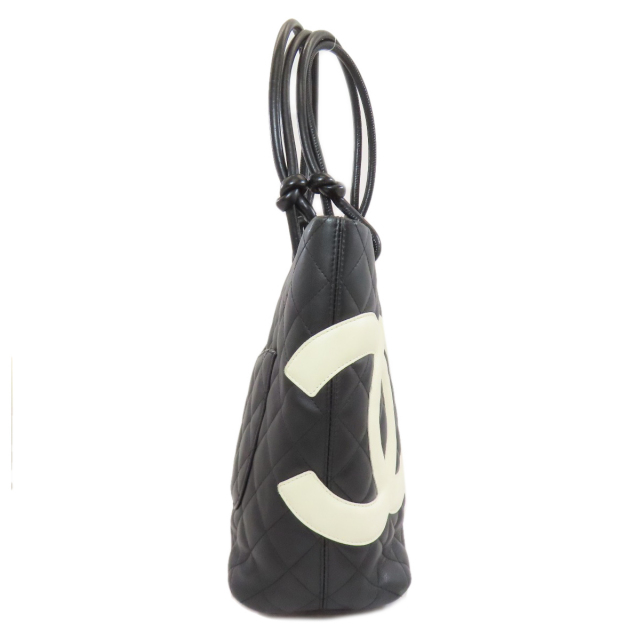 シャネル ハンドバッグ カンボンライン シルバー金具