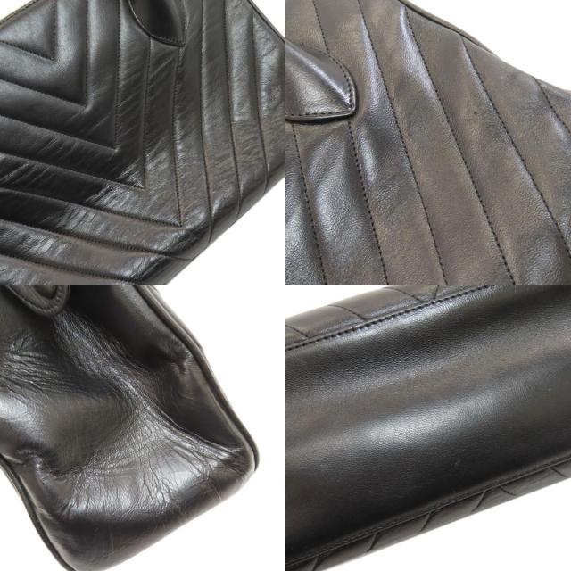 シャネル ハンドバッグ Vステッチ ゴールド金具